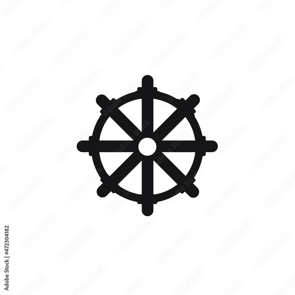 Ship steering icons symbol vector elements for infographic web