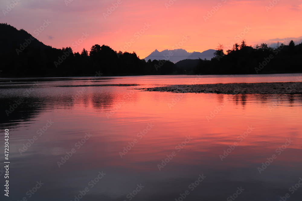 Sunrise at a Lake in Austria