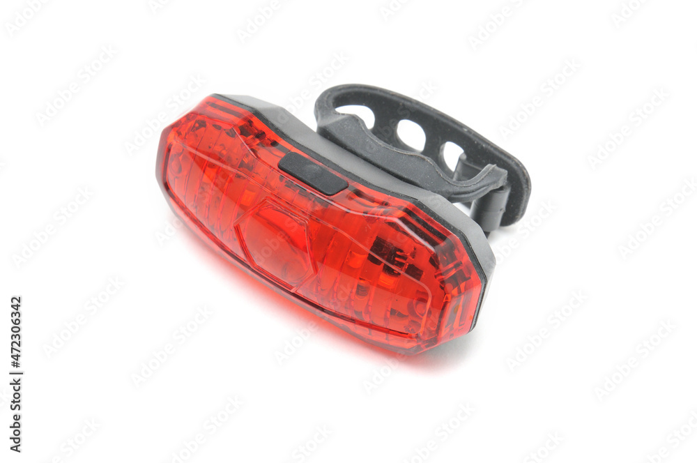 Stop lights for a bike on a white background Stop lights for a bike on a white background
