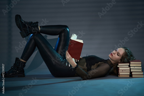 Young woman reading