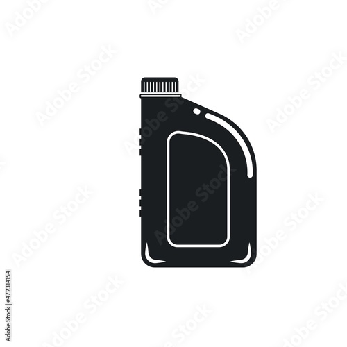 lubrication oil bottle icon vector illustration concept design