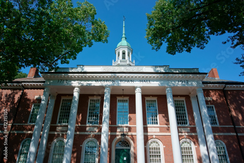Weston town hall MA USA photo