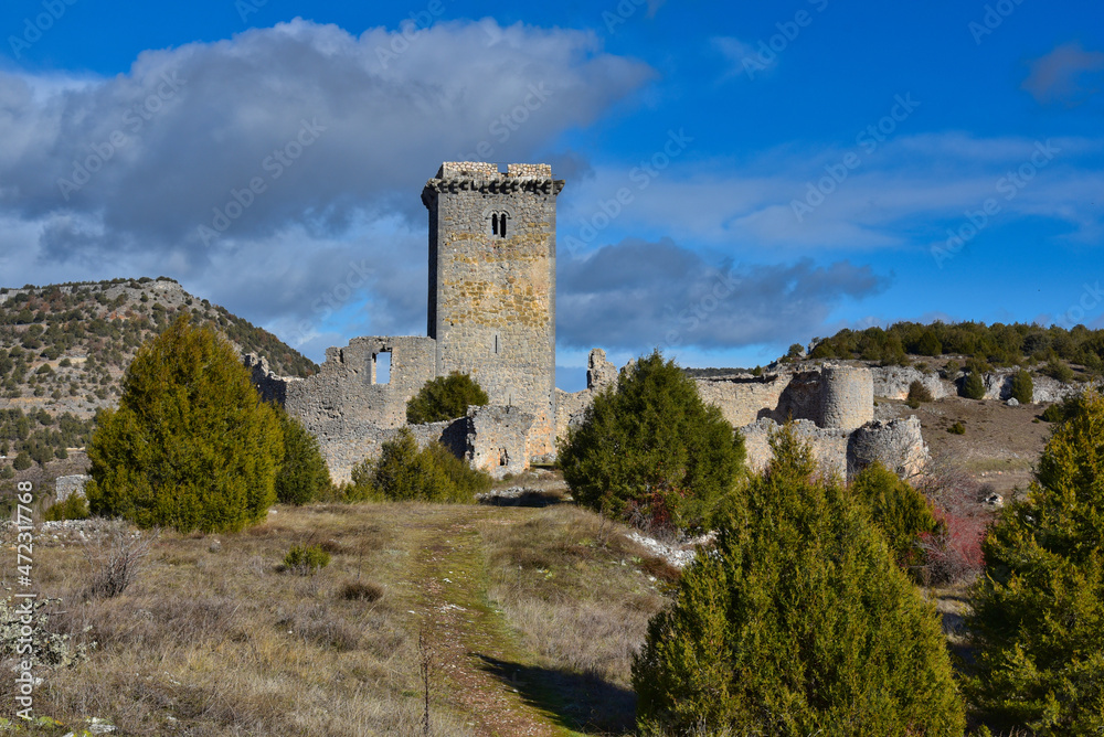 Castillo de Ucero Cañón del Río Lobos provincia de Soria