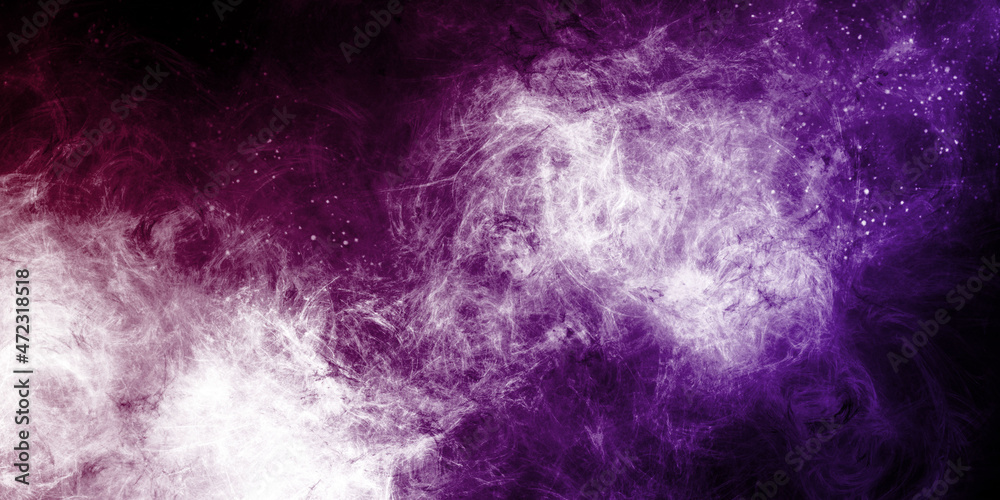 Fototapeta abstract space, colorful nebula, stars and sky