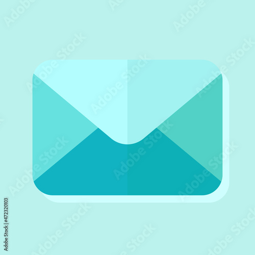Mail Icon in Flat Style for any Purposes. Perfect for Website, Mobile App, Presentation