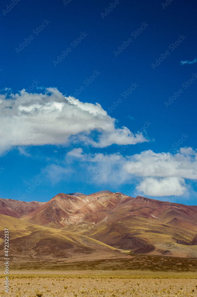 landscape with blue sky