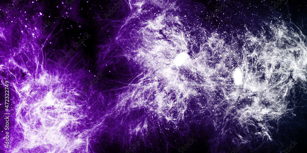 Obraz premium abstract space, colorful nebula, stars and sky
