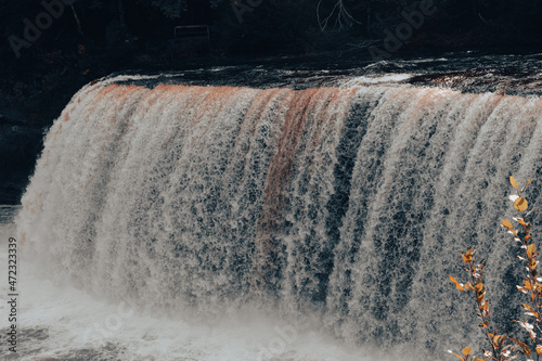 waterfall in the mountains
