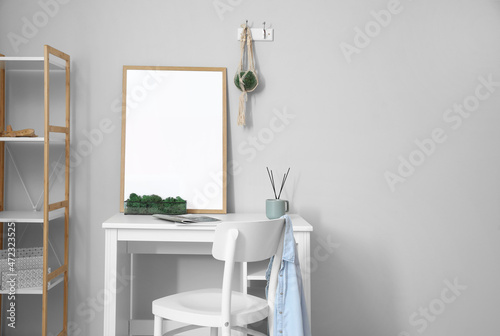 Modern workplace with big b...