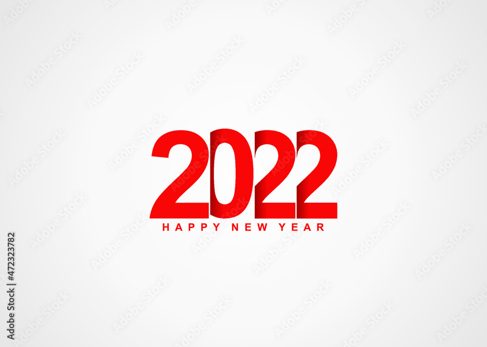 happy new year 2022 text design