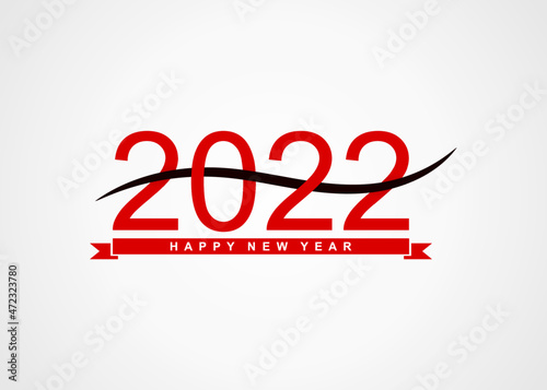 happy new year 2022 text design