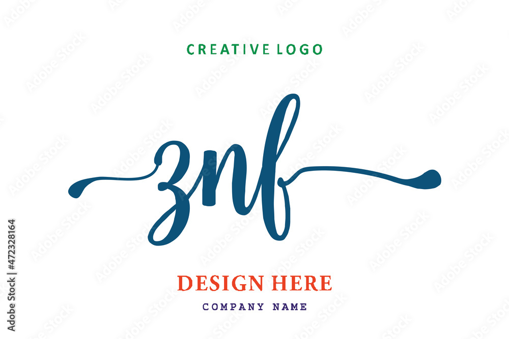 ZNF lettering logo is simple, easy to understand and authoritative ZNF lettering logo is simple, easy to understand and authoritative