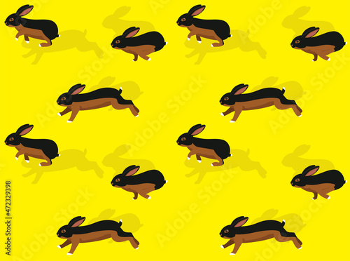 Cartoon Character Animation Rabbit Tan Seamless Wallpaper Background © bullet_chained