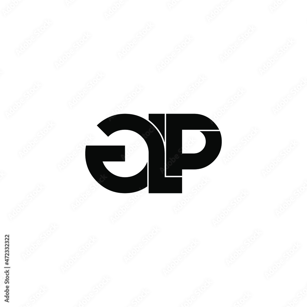 glp letter initial monogram logo design glp letter initial monogram logo design