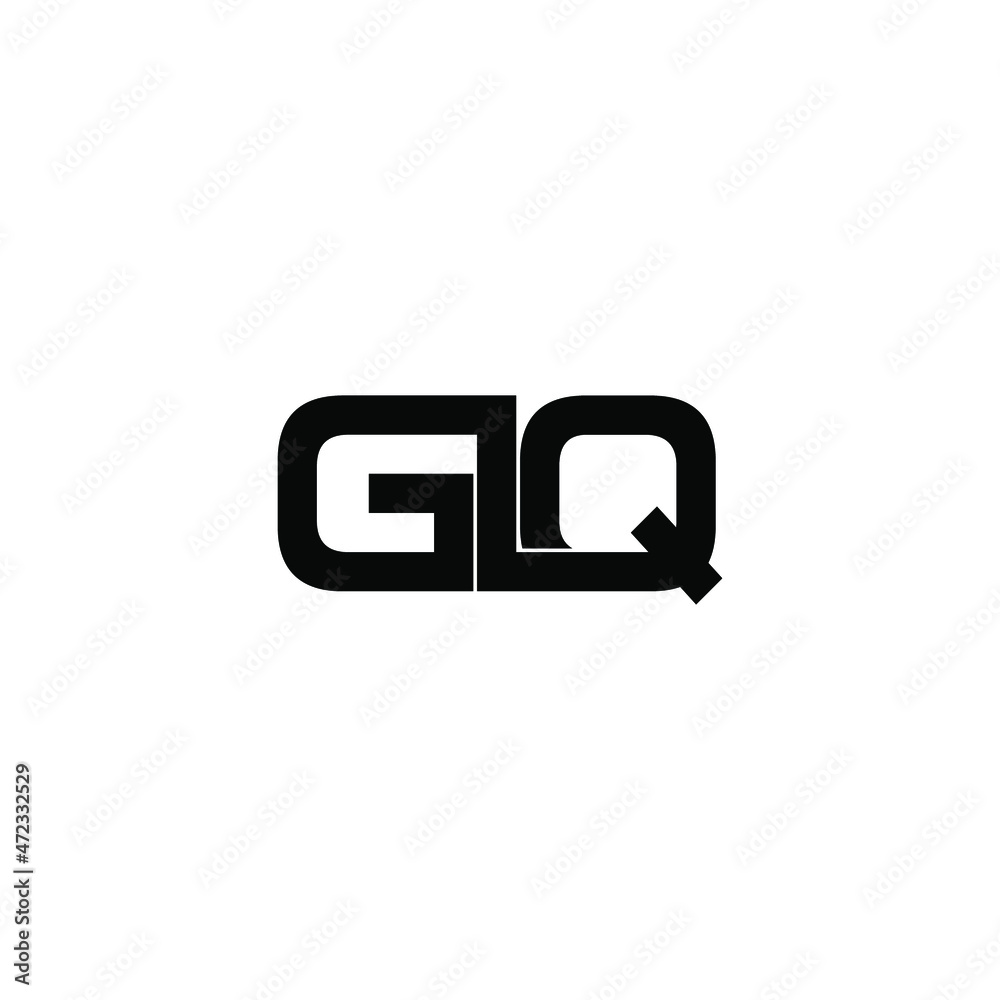 glq letter initial monogram logo design glq letter initial monogram logo design