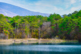 福島・裏磐梯　秋色に彩られた五色沼周辺のハイキングコースの美しい風景
