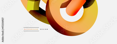 Circle abstract background. Vector illustration for wallpaper banner background card or landing page