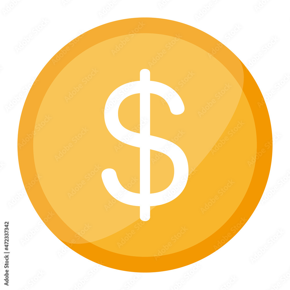 Vector image of money with a dollar sign written on it. Vector image of money with a dollar sign written on it.
