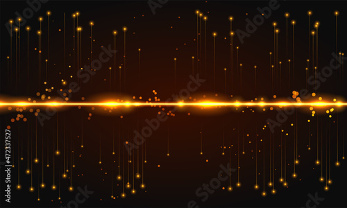 Futuristic vertical line rays fiber optics vector