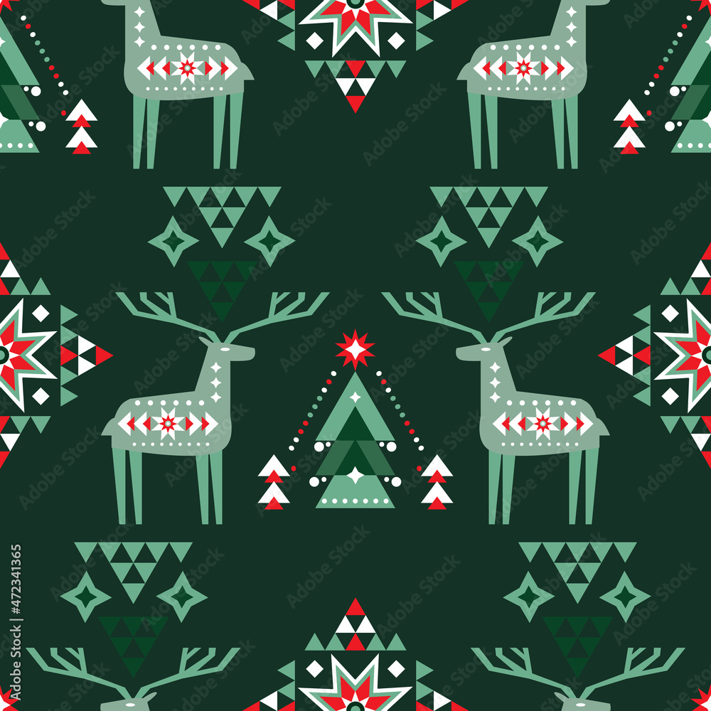 Christmas deer pattern 13