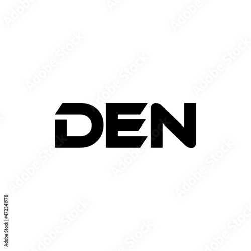 DEN letter logo design with white background in illustrator, vector logo modern alphabet font overlap style. calligraphy designs for logo, Poster, Invitation, etc.	