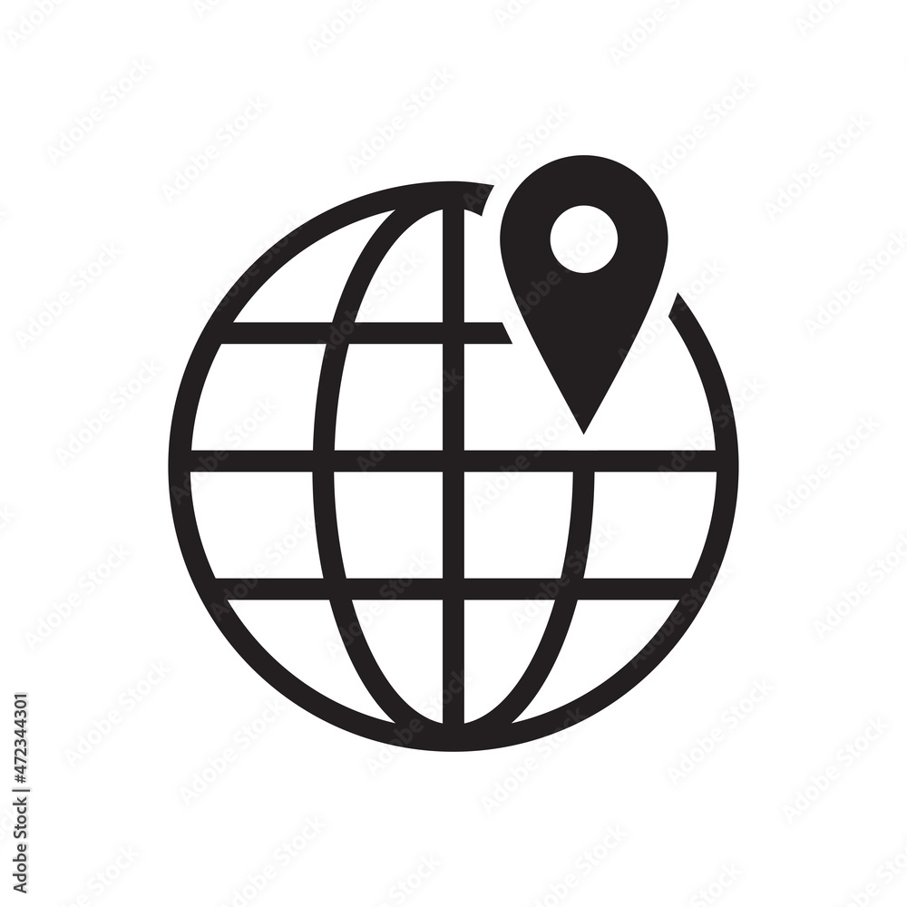 Pin location icon vector design illustration Pin location icon vector design illustration