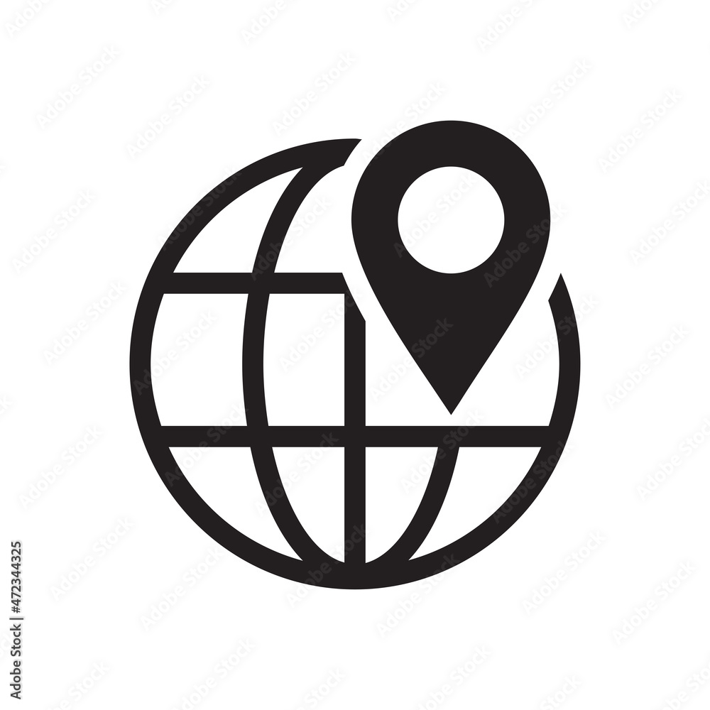 Pin location icon vector design illustration Pin location icon vector design illustration
