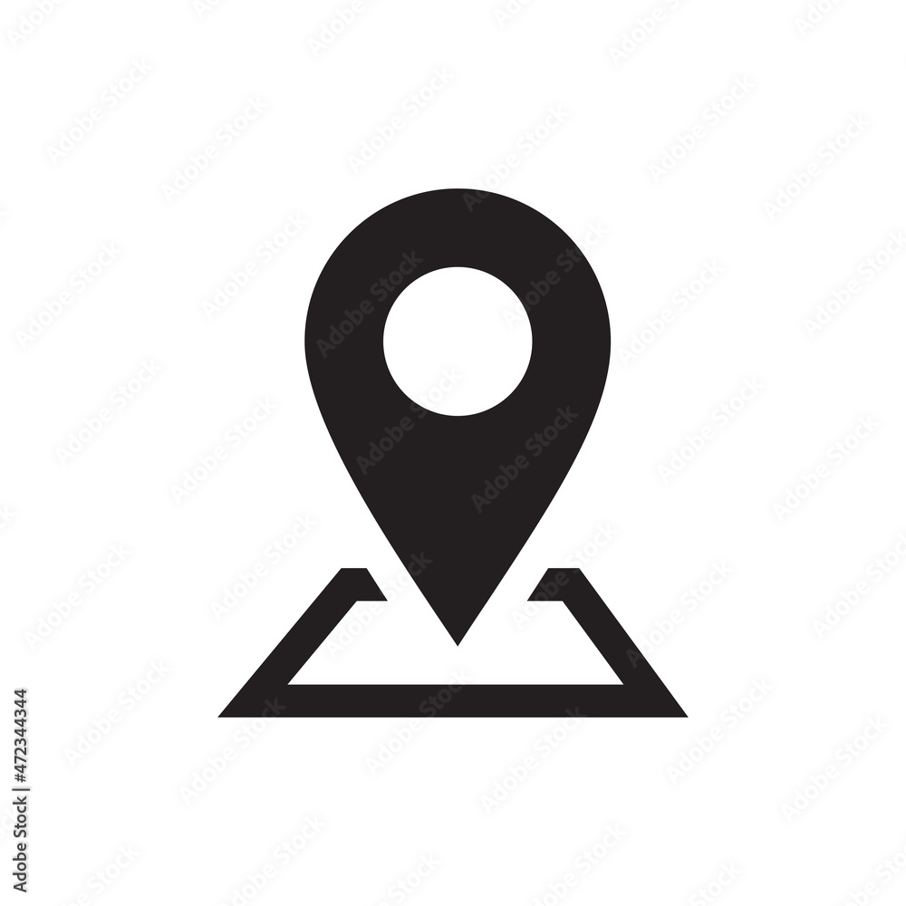 Pin location icon vector design illustration Pin location icon vector design illustration