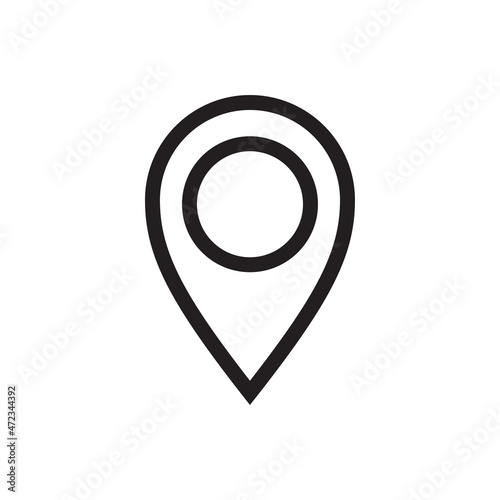 Pin location icon vector design illustration