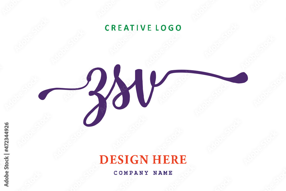 ZSV lettering logo is simple, easy to understand and authoritative ZSV lettering logo is simple, easy to understand and authoritative