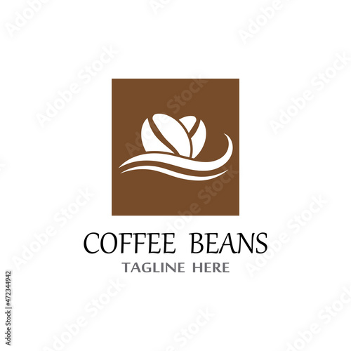 coffee bean icon vector