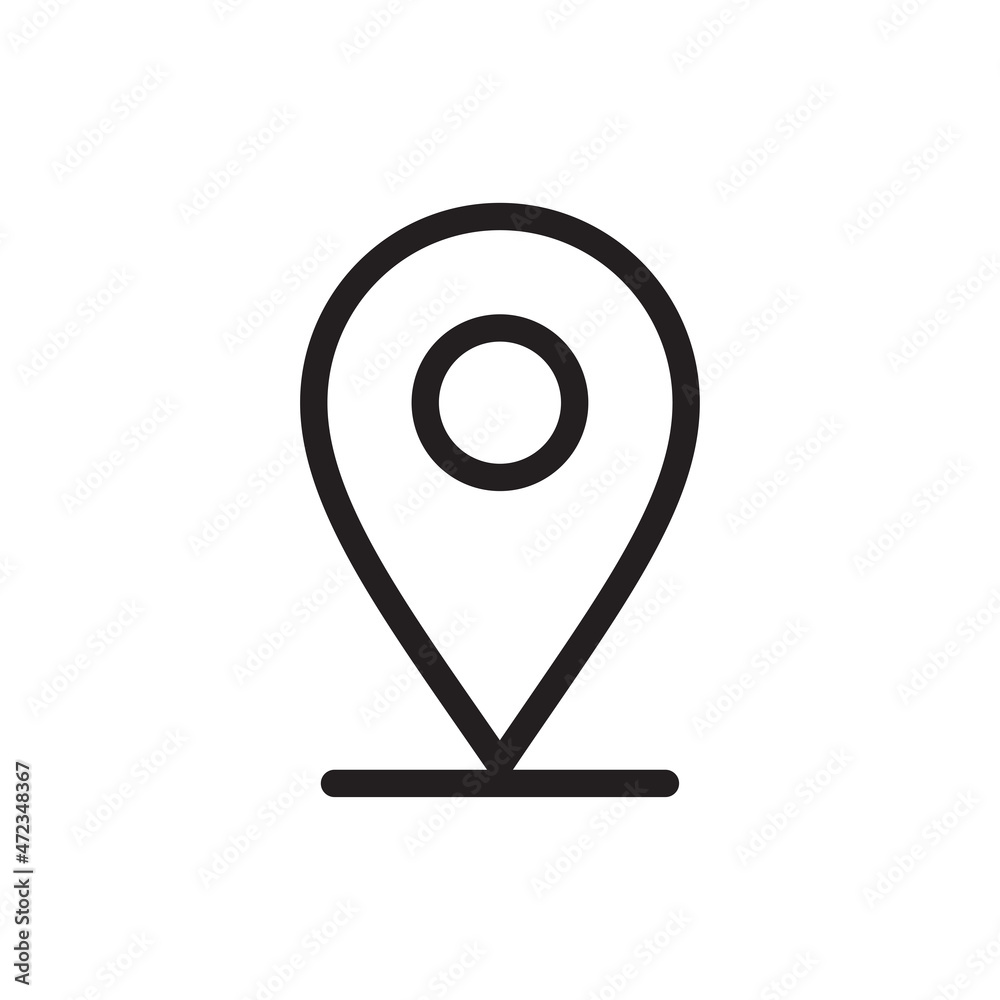 Pin location icon vector design illustration Pin location icon vector design illustration