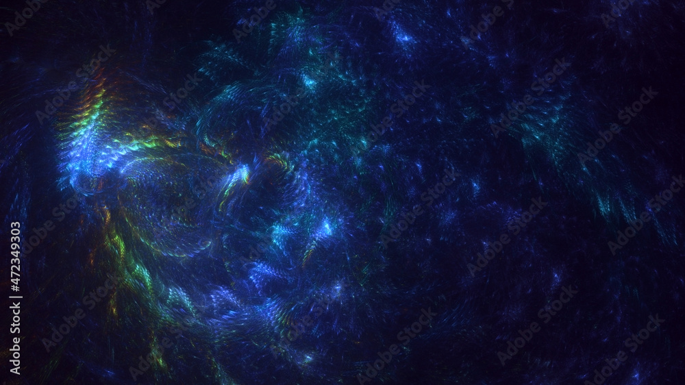 Fototapeta premium 3D rendering abstract colorful fractal light background