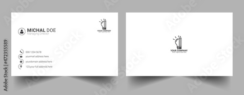 Creative business card template-Creative and Clean Business Card Template | minimal business card template