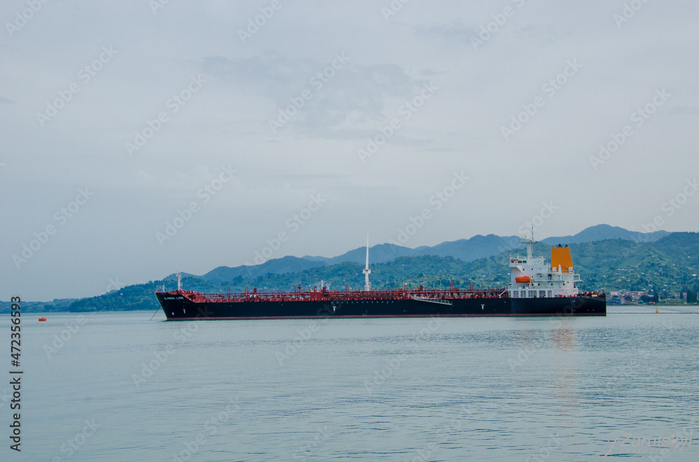 cargo ship in the port