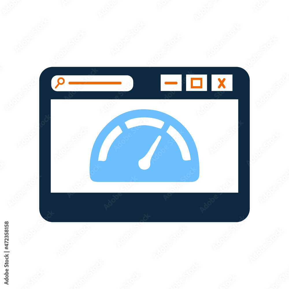 Browser, dashboard, speed, web page icon. Simple vector sketch. Browser, dashboard, speed, web page icon. Simple vector sketch.