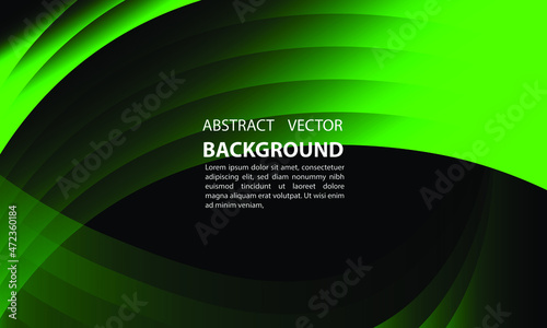 Geometric abstract background shape leaves green emerald and green lime gradient elegant and simple, for posters, banners, and others, vector design copy space area eps 10