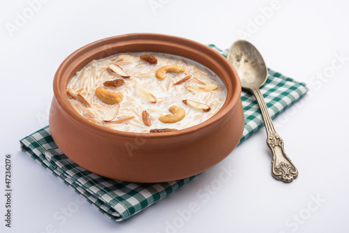 Semiya Payasam or Sevian or Shewai Kheer photo