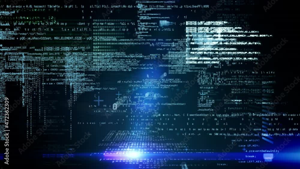 Animation of data processing over binary coding computing Animation of data processing over binary coding computing