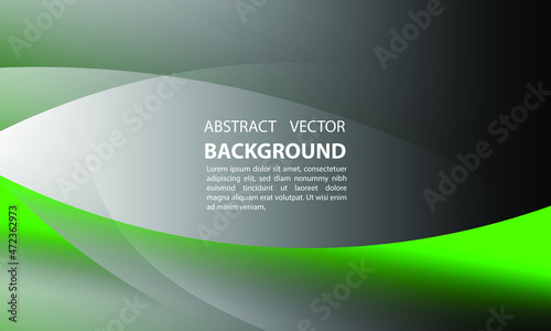 Geometric abstract background shape leaves green emerald and green lime gradient elegant and simple, for posters, banners, and others, vector design copy space area eps 10