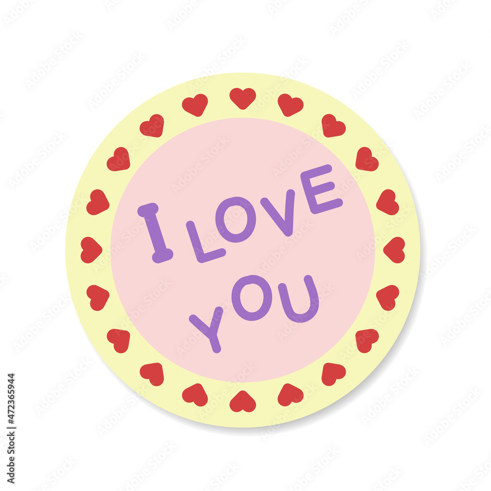 Fototapeta premium sticker valentine's day