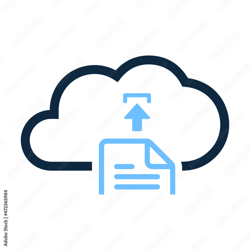 Document, file, cloud, upload icon. Editable vector graphics. Document, file, cloud, upload icon. Editable vector graphics.