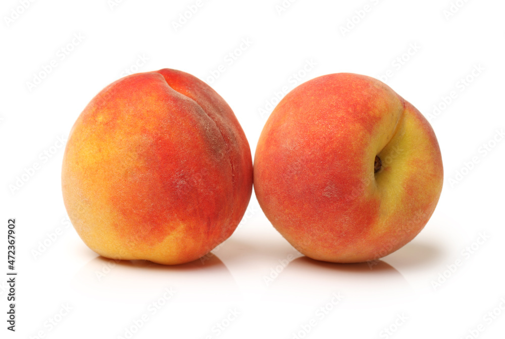 peaches isolated on white background peaches isolated on white background