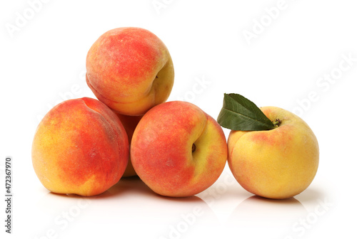 Gold Peach on a white background