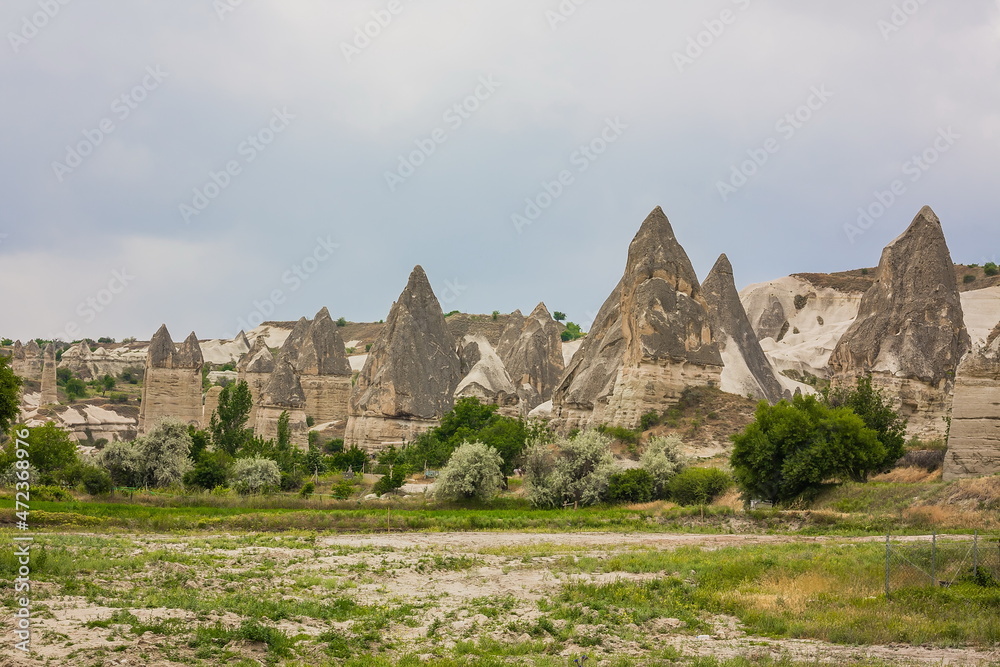 Amazing Volcanic rock formations known as Love Valley or Fairy C