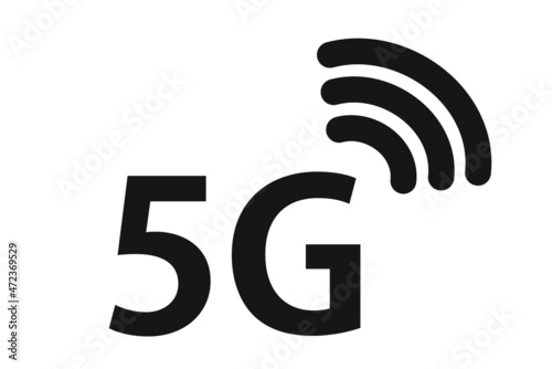 5g network. 5g internet connection. Wireless mobile telecommunication concept.