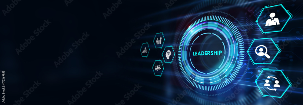 Business, Technology, Internet and network concept. Leadership business management. 3d illustration Business, Technology, Internet and network concept. Leadership business management. 3d illustration