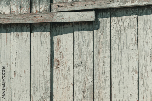 Background of weathered white planks, bright worn surface texture as graphic design element