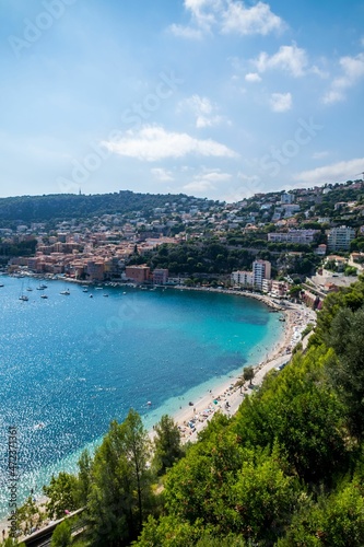 Côte méditerranéenne entre La Turbie et Nice sur la Côte d'Azur en France. 