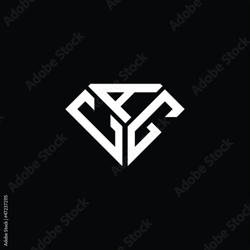 CAG letter logo creative design. CAG unique design
 photo